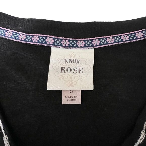 KNOX Rose Bohemian Embroidered Peasant Blouse small - Picture 12 of 14